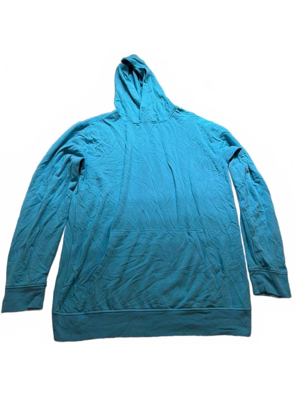 Threads 4 Thought Boys Lightweight Hoodie Turquoise Size 18